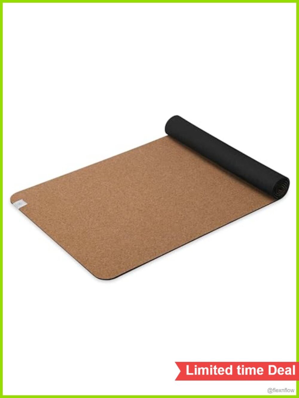 Gaiam Cork Yoga Mat 5mm Non Slip Exercise Fitness Pilates
